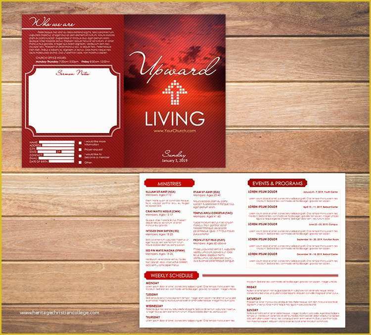 Free Bulletin Templates for Churches Of Free Church Bulletin Templates 8 Professionally Designed