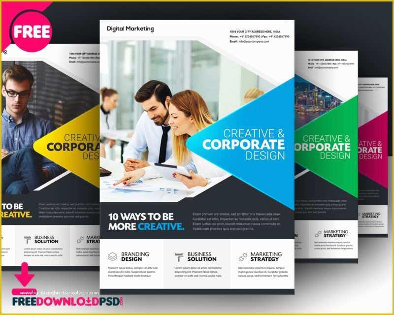 Free Business Ad Template Of [download]free Business Flyer Template