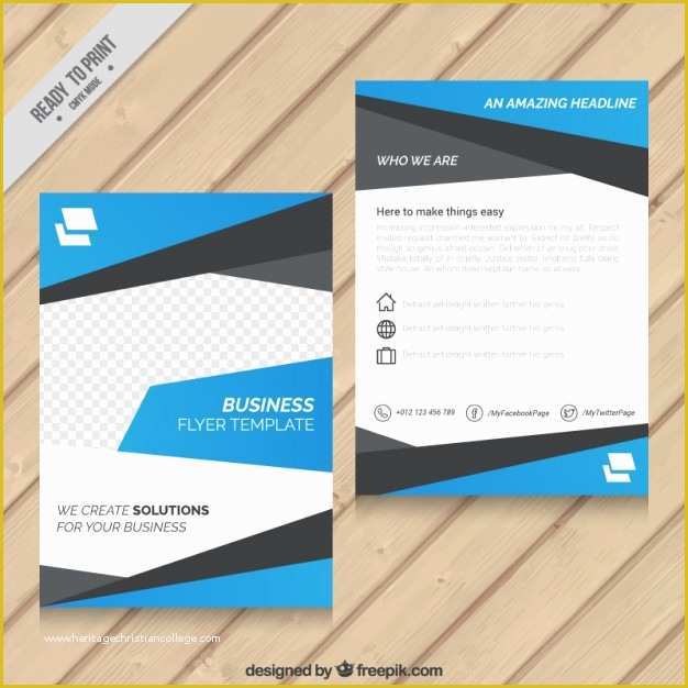 Free Business Ad Template Of Flyer Template Vectors S and Psd Files