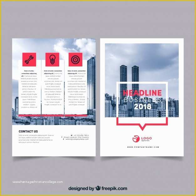 Free Business Ad Template Of Professional Business Flyer Template Vector
