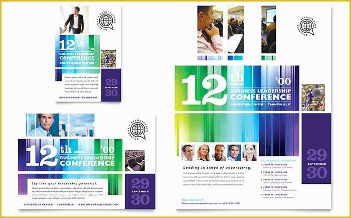 Free Business Advertising Templates Of Business Leadership Conference Flyer &amp; Ad Template Design