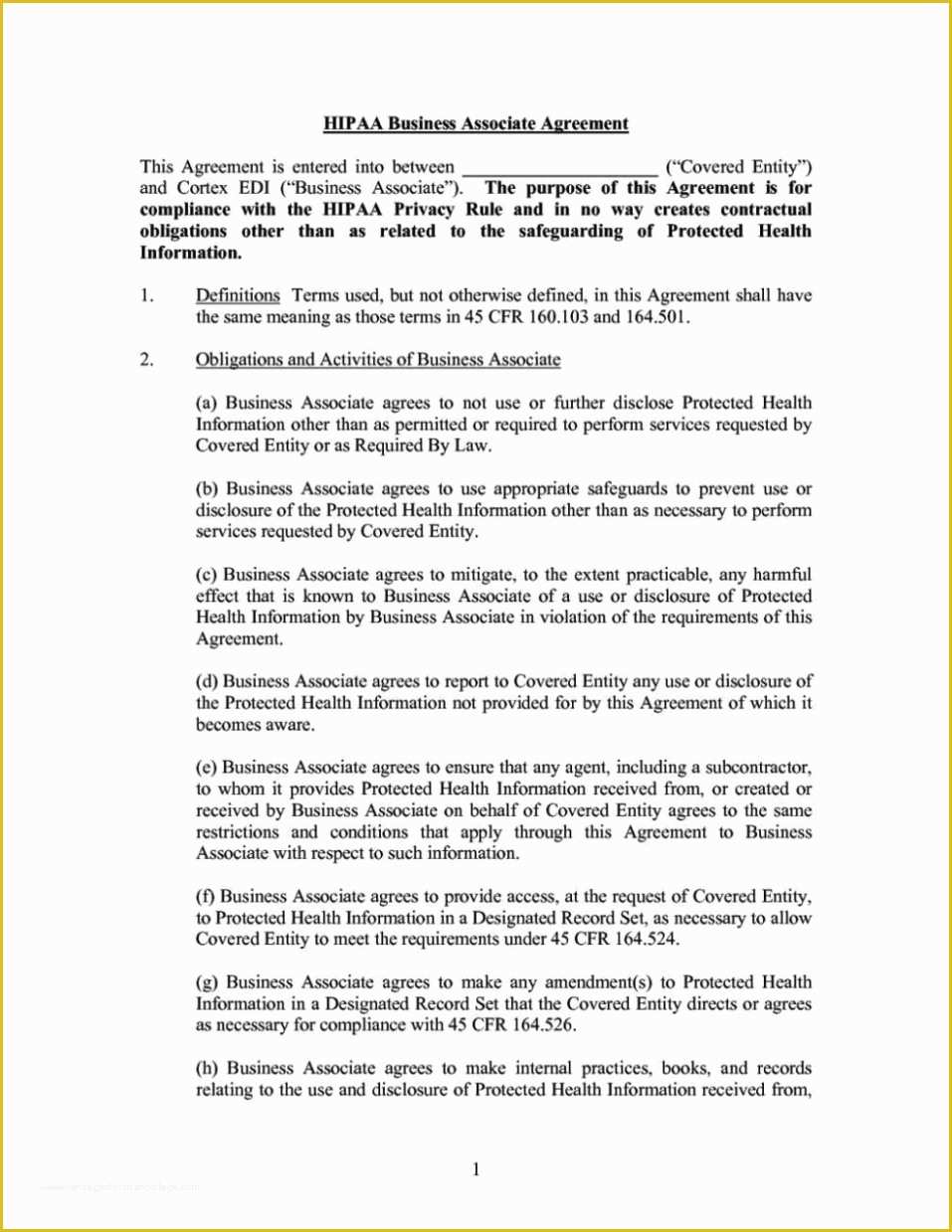Free Business Associate Agreement Template 2017 Of Business Associate free-business-associate-agreement-template-2017-of-business-associate