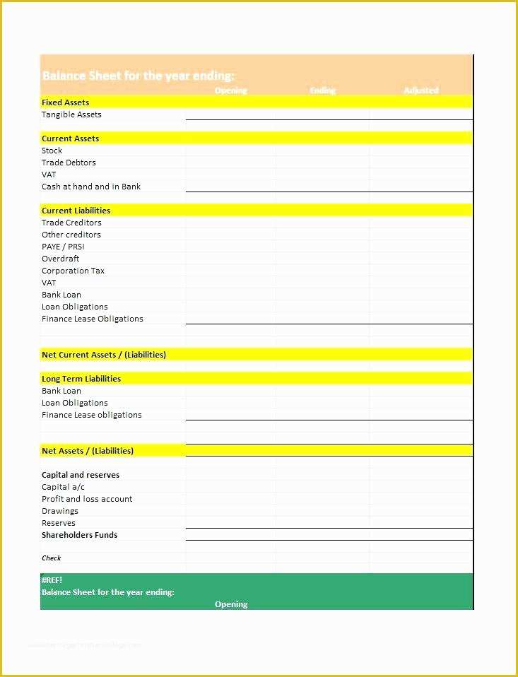 Free Business Balance Sheet Template Of Monthly Financial Templates Balance Sheet In E Statement