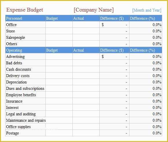 Free Business Budget Template Of 9 Bud Spreadsheet Templates – Free Samples Examples