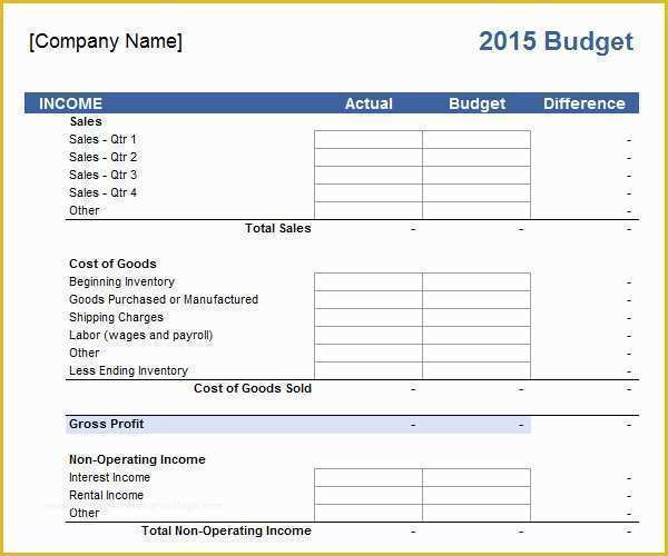 Free Business Budget Template Of Business Bud Template 13 Download Free Documents In