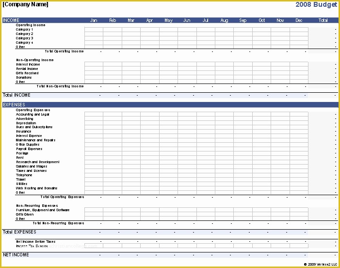 Free Business Budget Template Of Business Bud Template for Excel Bud Your Business
