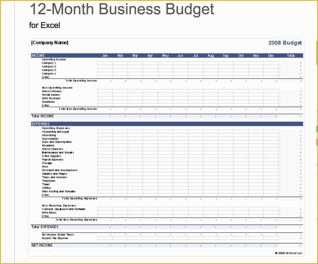 Free Business Budget Template Of Business Operating Expense Template Business Spreadshee