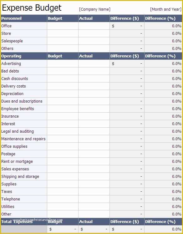 Free Business Budget Template Of Horse Template Printable