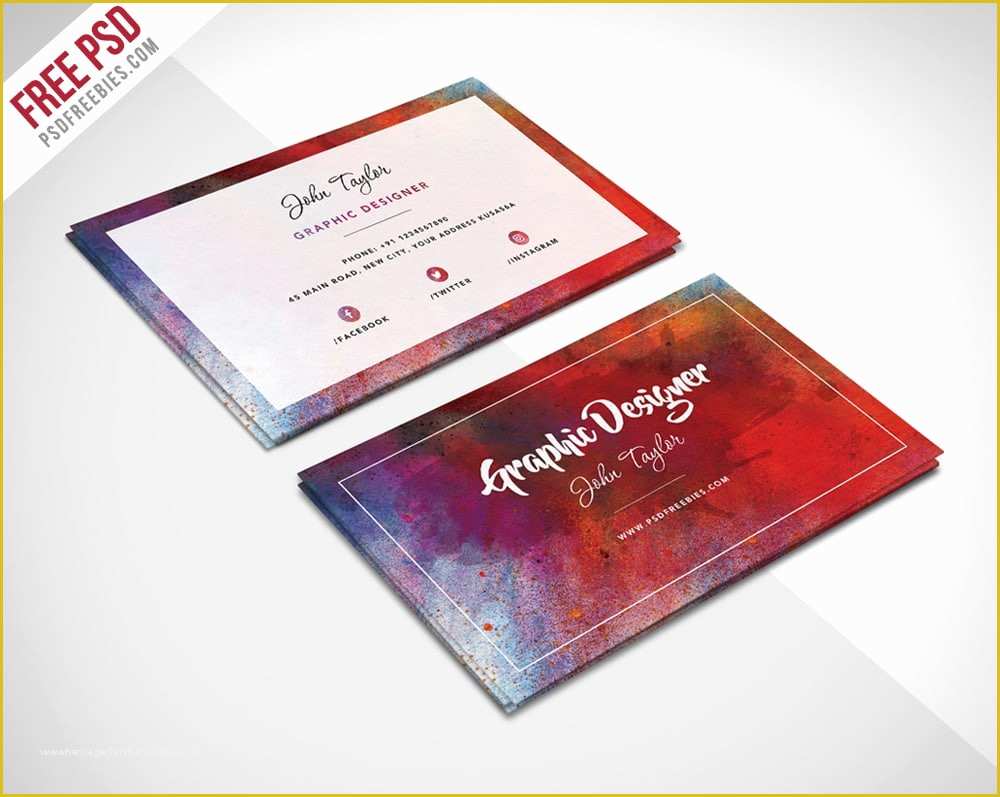 Free Business Card Design Templates Of 100 Free Business Cards Psd the Best Of Free Business Cards