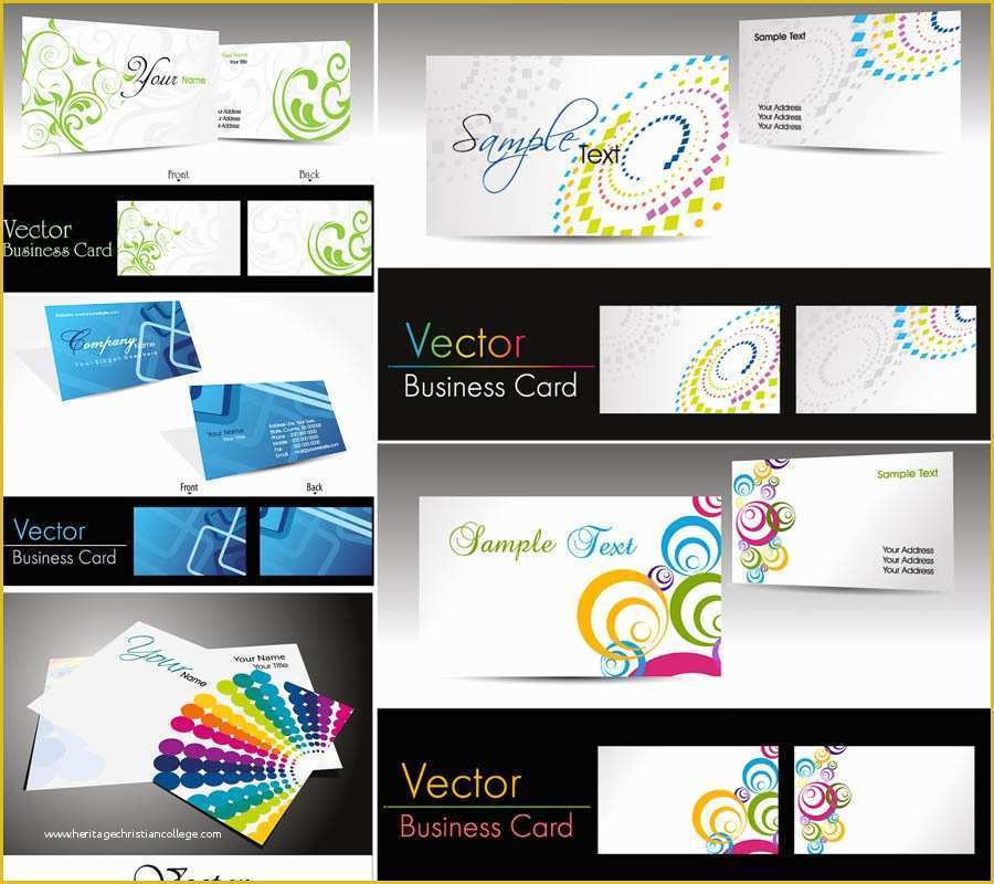 Free Business Card Design Templates Of 16 Vector Business Card Template Free Vector