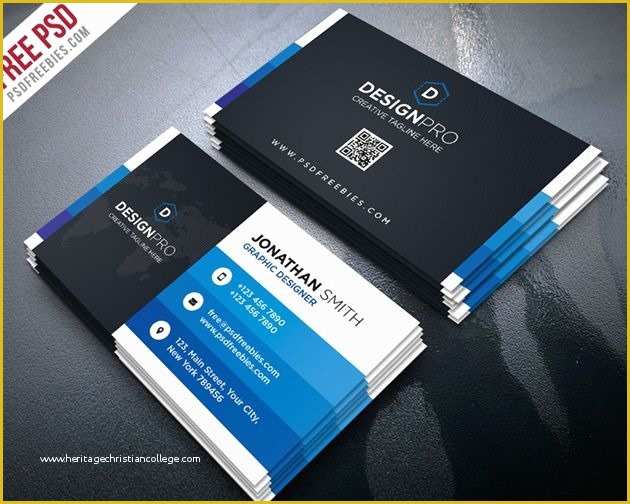 Free Business Card Design Templates Of 50 Free Psd Business Card Template Designs