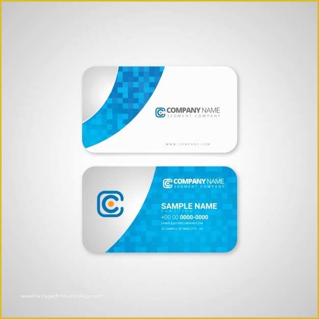 Free Business Card Design Templates Of Business Card Template Design Vector