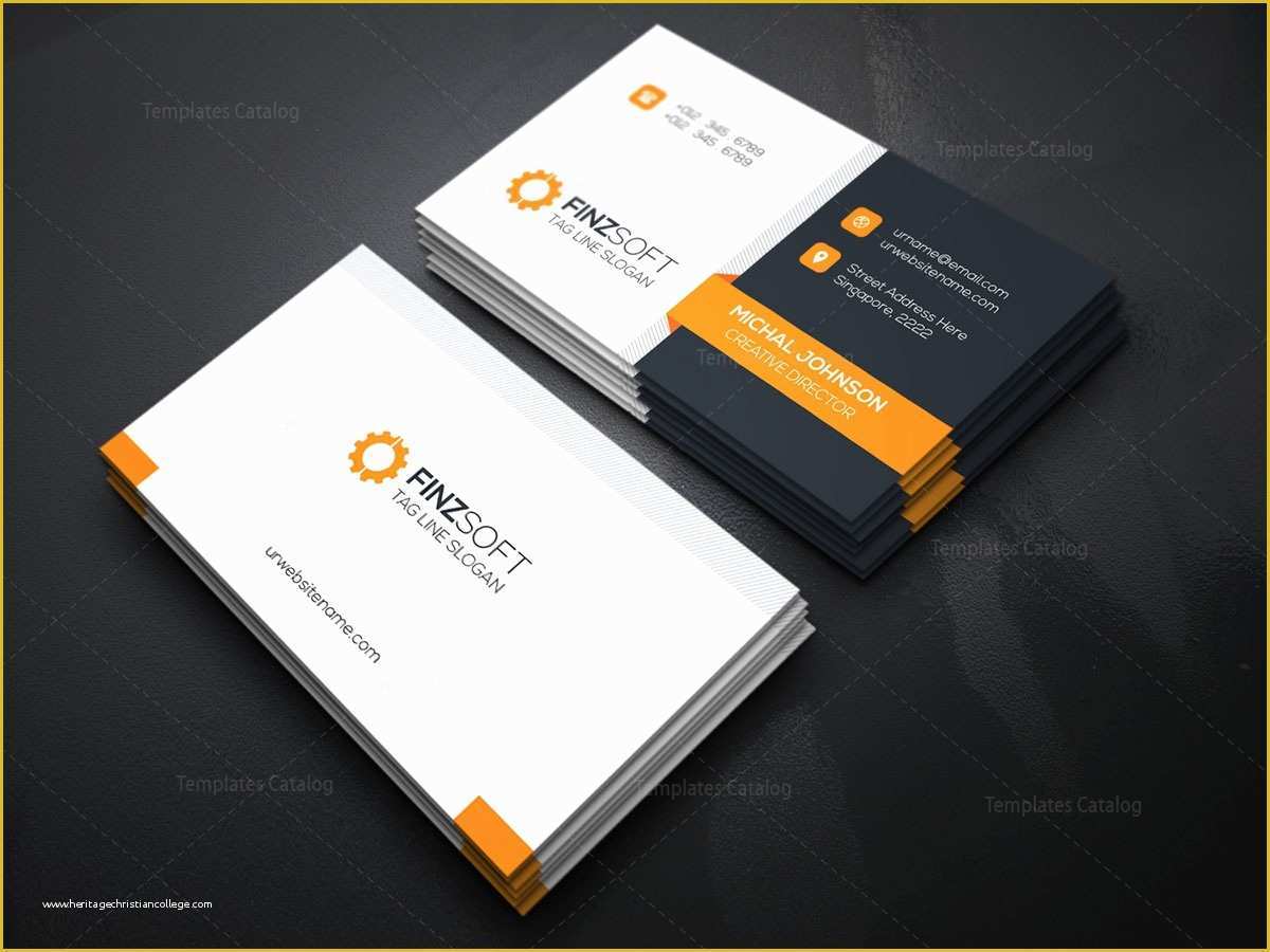 Free Business Card Design Templates Of Modern Business Card Design Template Template Catalog