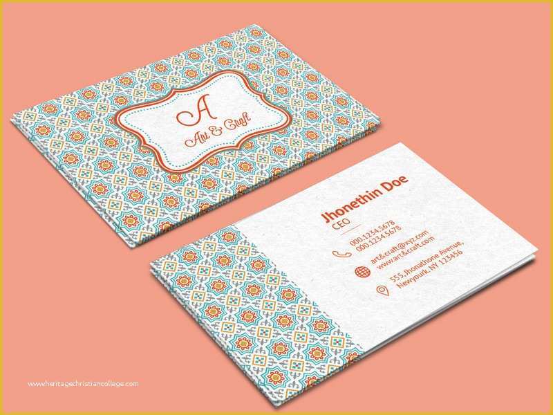 Free Business Card Templates for Crafters Of 20 Professional Business Card Design Templates for Free