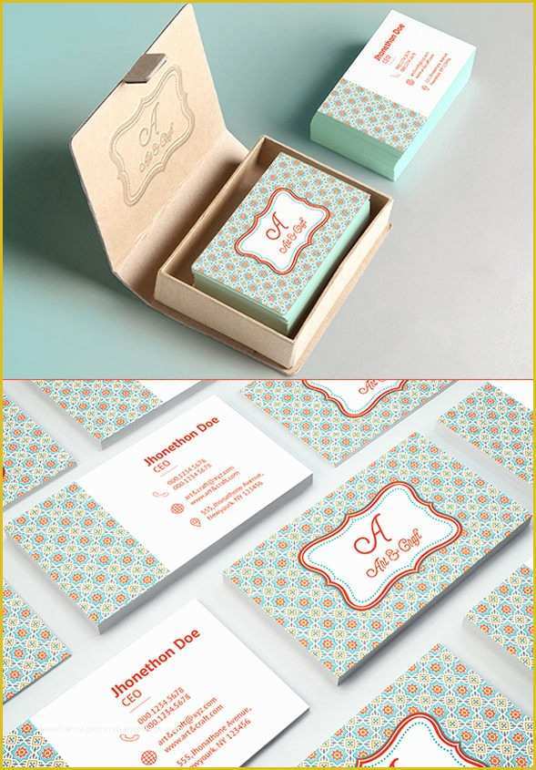 Free Business Card Templates for Crafters Of 27 Free Print Ready Psd Business Card Templates
