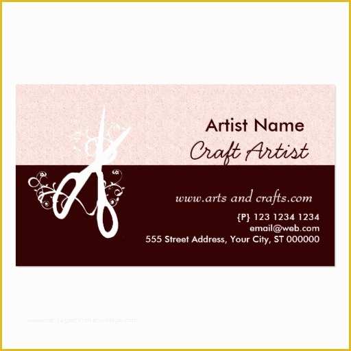 Free Business Card Templates for Crafters Of Classic Artist Arts and Crafts