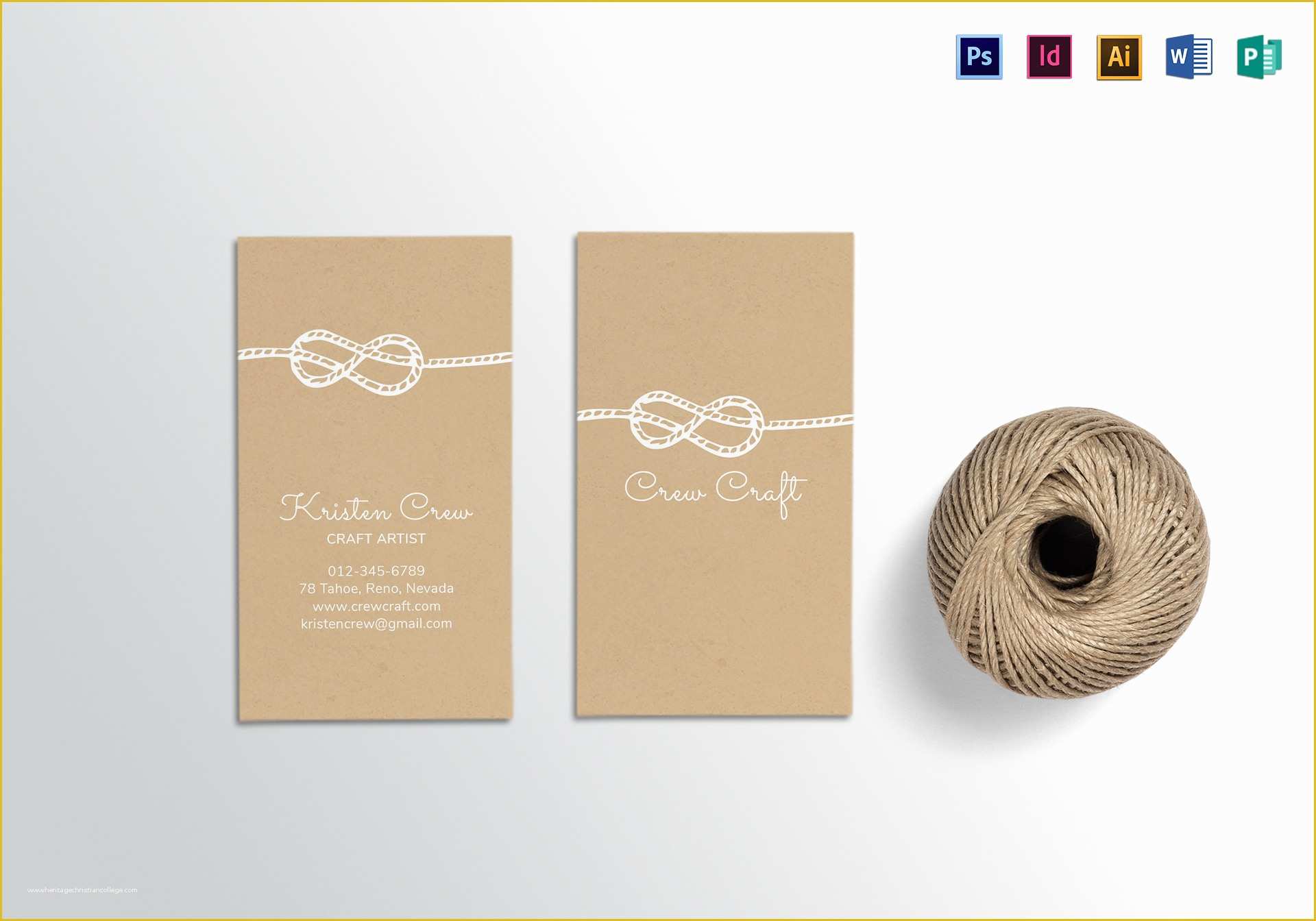 Free Business Card Templates for Crafters Of Crafter Business Card Template In Psd Word Publisher