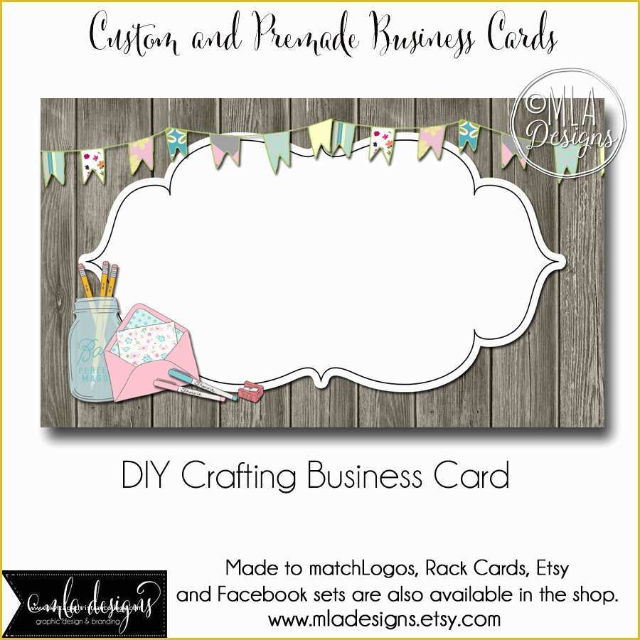 Free Business Card Templates for Crafters Of Dyi Blank Business Card Template Crafting Business Card