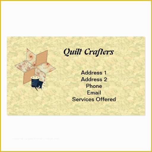 Free Business Card Templates for Crafters Of Quilting Business Card Templates Page2