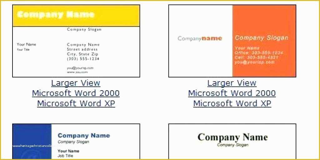 Free Business Card Templates for Word Of Business Cards Templates Free Word – 15 Word Business Card