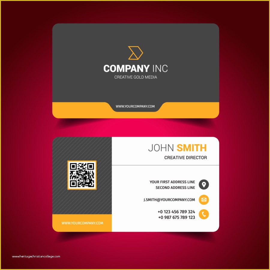 Free Business Card Templates Of Download Modern Business Card Design Template Free
