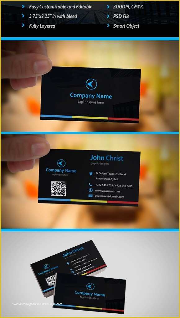 Free Business Card Templates Psd Of 30 Best Stylish Business Card Templates