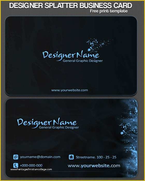 Free Business Card Templates Psd Of 30 Psd Business Card Templates Web3mantra