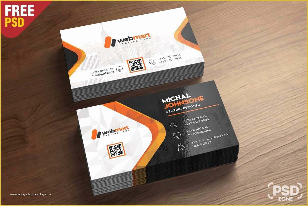 Free Business Card Templates Psd Of Business Card Free Psd Template Download Download Psd