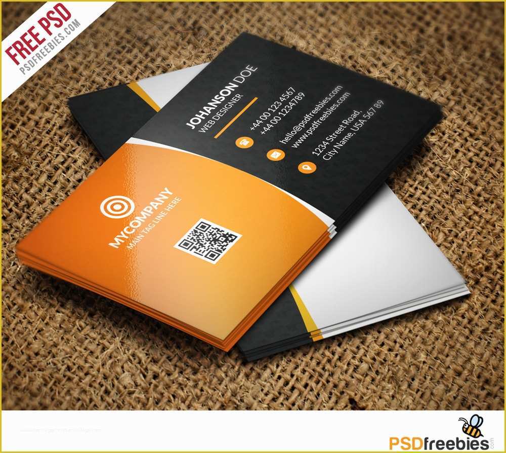 Free Business Card Templates Psd Of Corporate Business Card Bundle Free Psd