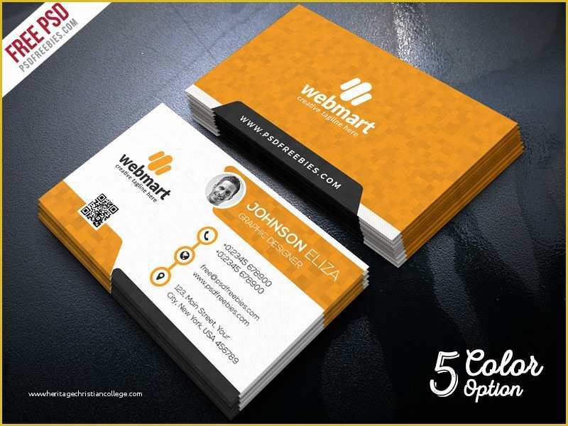 Free Business Card Templates Psd Of Free Business Card Psd Template Download Download Psd