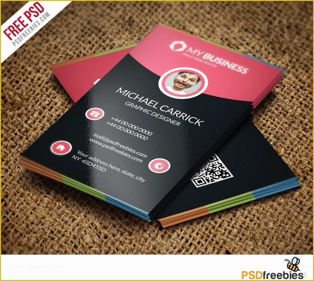 Free Business Card Templates Psd Of Graphic Designer Business Card Template Free Psd