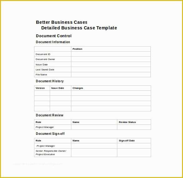 Free Business Case Template Of 13 Business Case Templates Pdf Doc