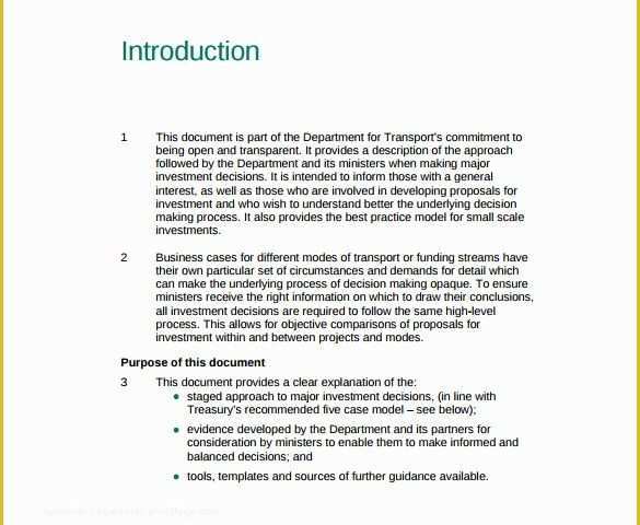 Free Business Case Template Of 13 Business Case Templates Pdf Doc