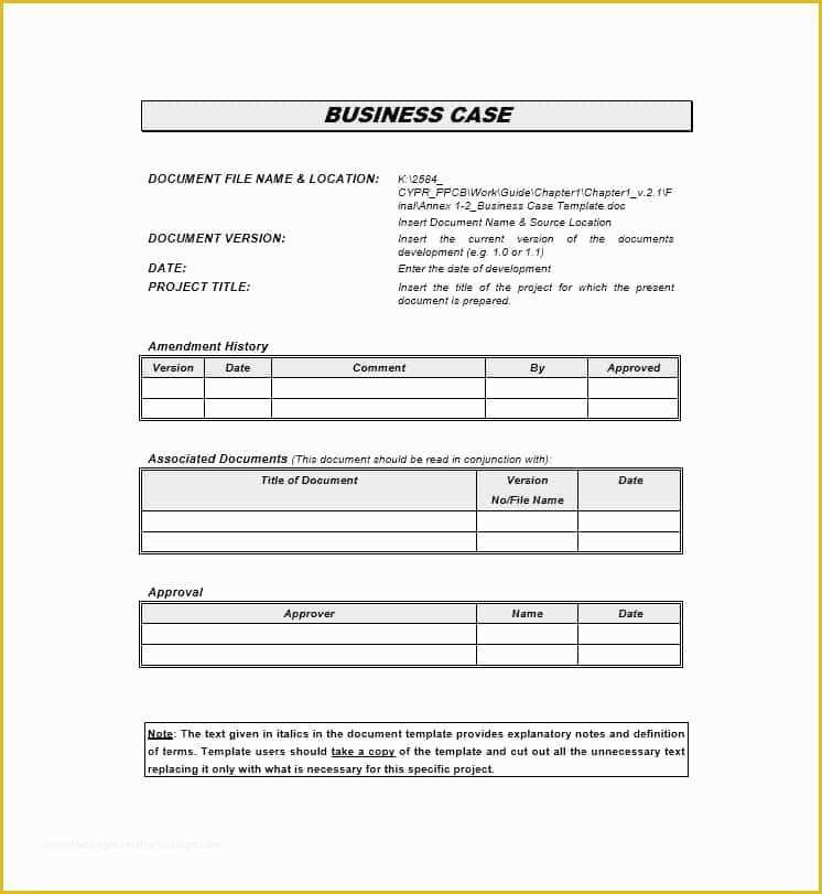 Free Business Case Template Of 30 Simple Business Case Templates & Examples Template Lab