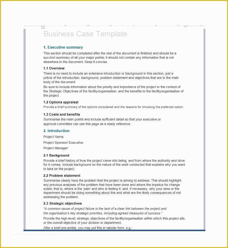 Free Business Case Template Of 30 Simple Business Case Templates & Examples Template Lab