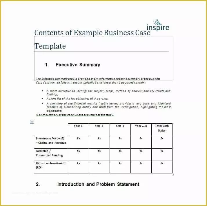 Free Business Case Template Of 30 Simple Business Case Templates &amp; Examples Template Lab