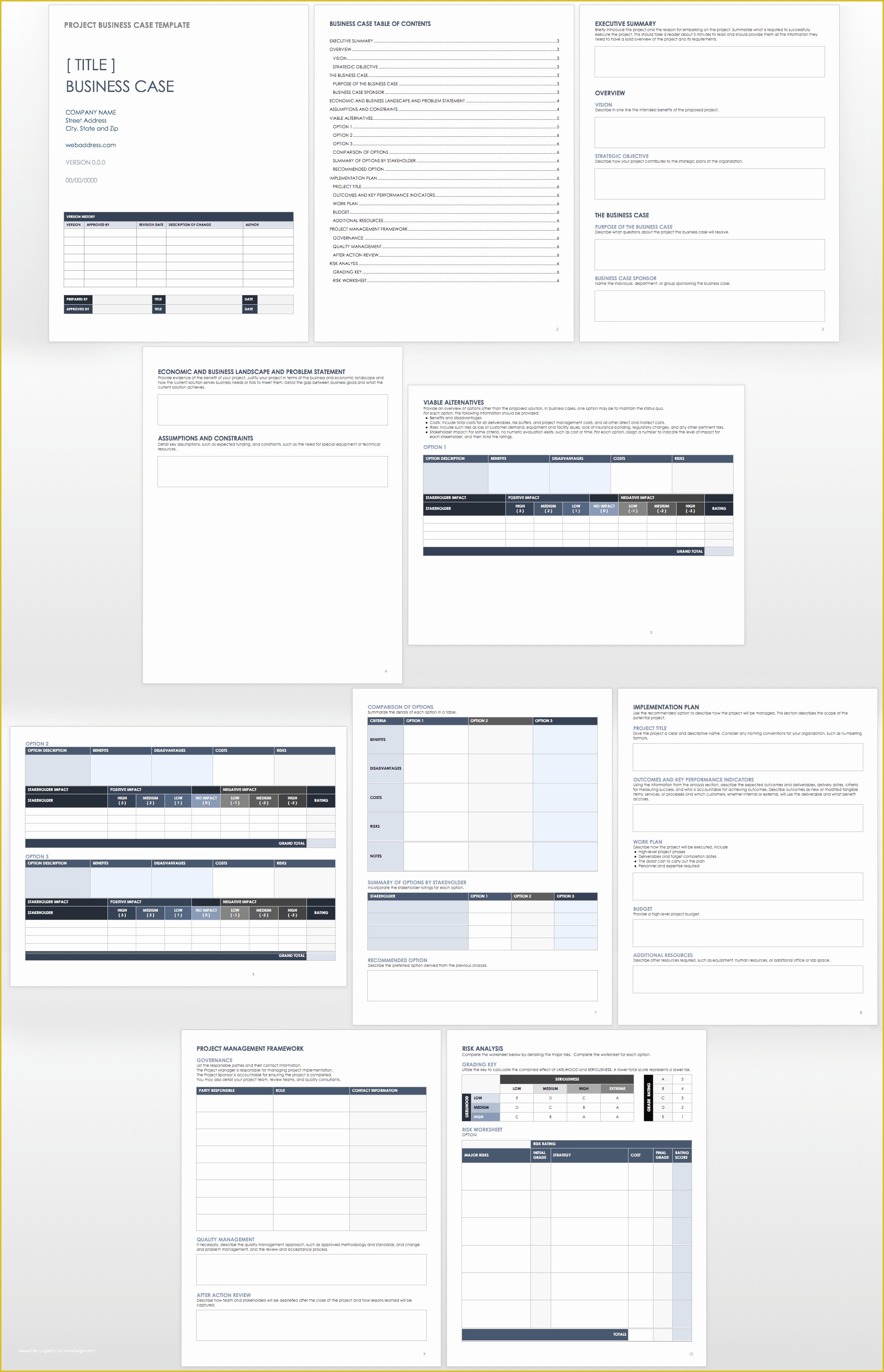 Free Business Case Template Of Free Business Case Templates