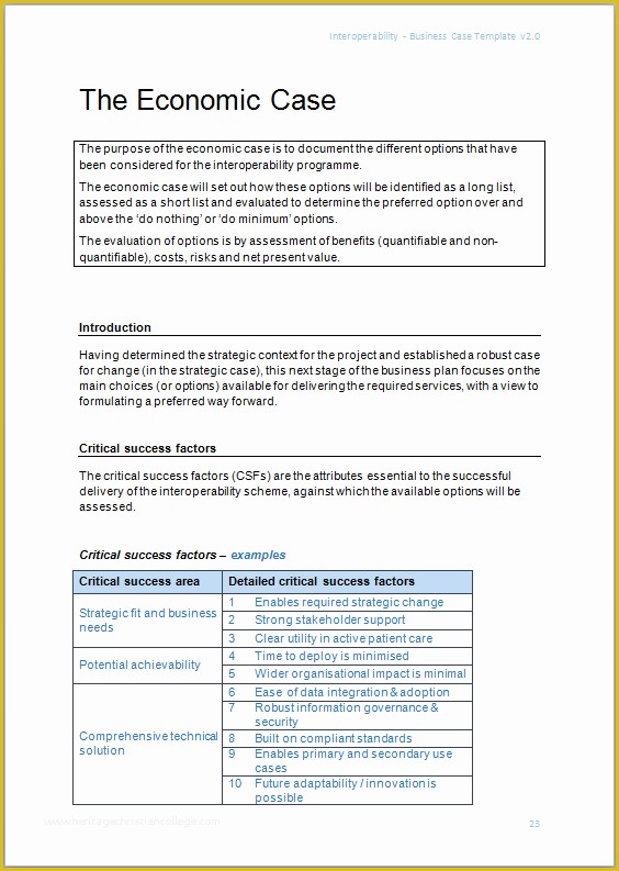 Free Business Case Template Of Interoperability Business Case Template – Interopen