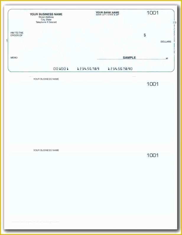 58 Free Business Check Printing Template