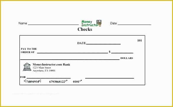 Free Business Check Printing Template Of Business Check Template for Printing Blank Checks Template