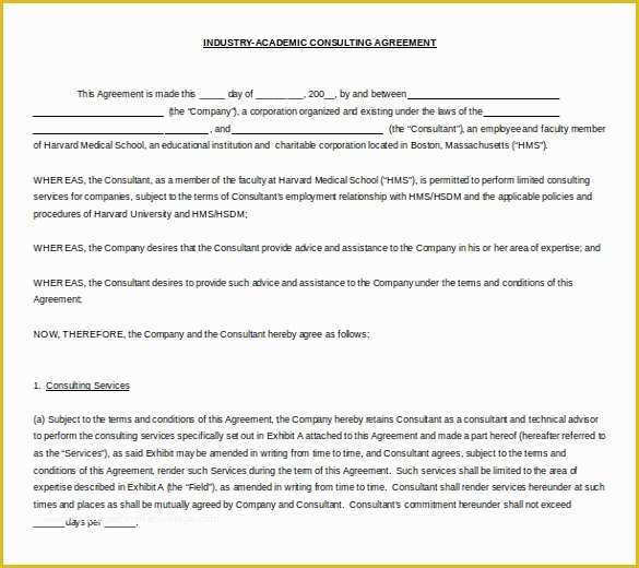 Free Business Contract Templates for Word Of 10 Microsoft Word Contract Templates Free Download