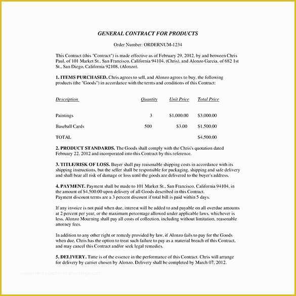 Free Business Contract Templates for Word Of 13 Free Business Contract Templates Pdf Word Doc formats
