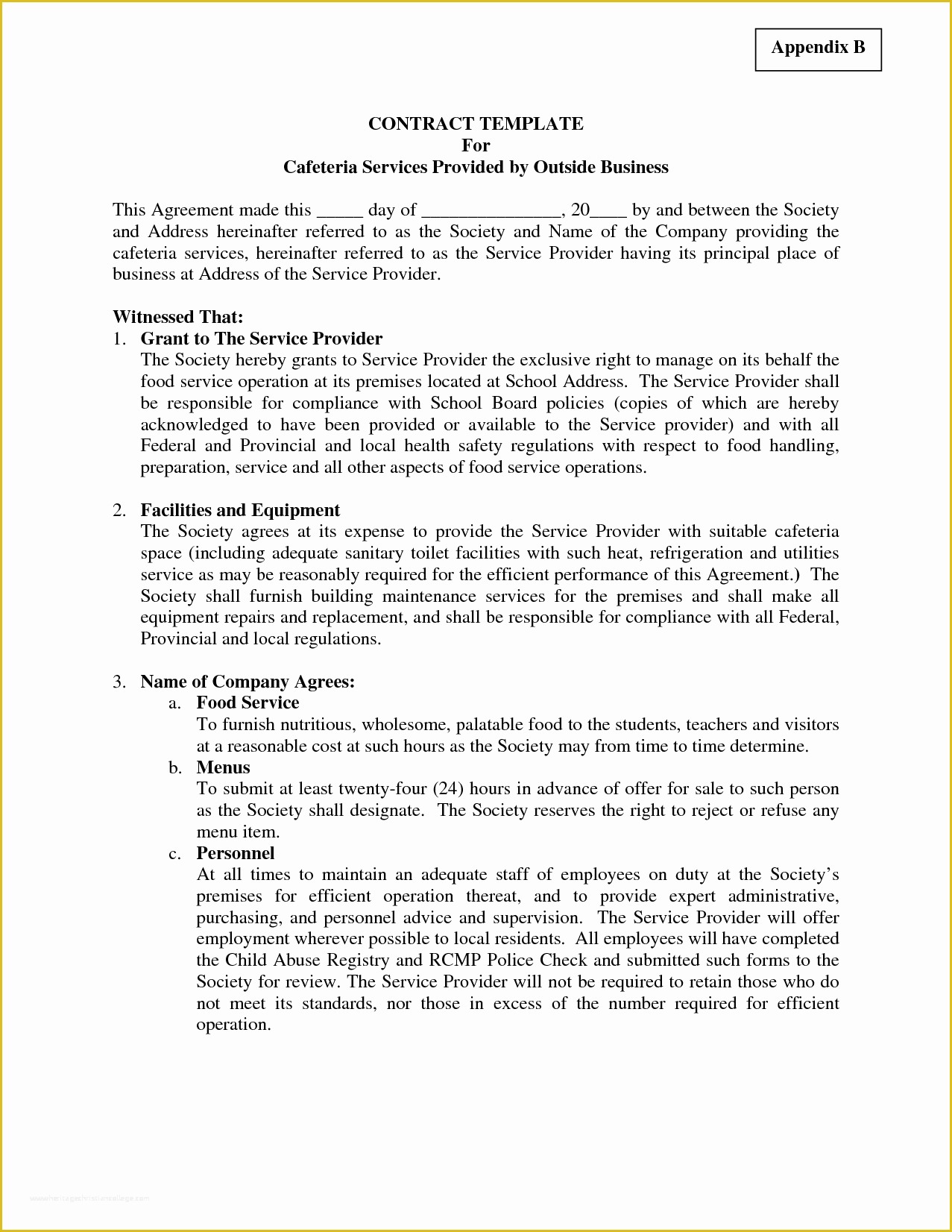 43 Free Business Contract Templates for Word