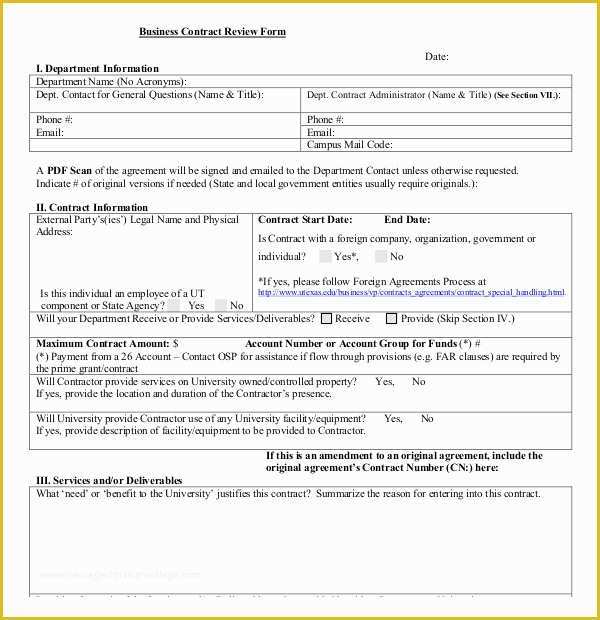 Free Business Contract Templates for Word Of Business Contract form
