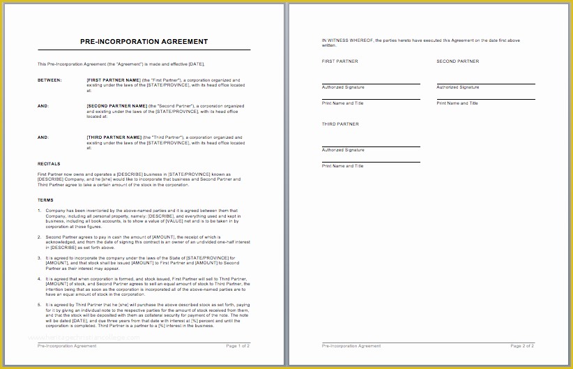 Free Business Contract Templates for Word Of Business Contract Template – Microsoft Word Templates