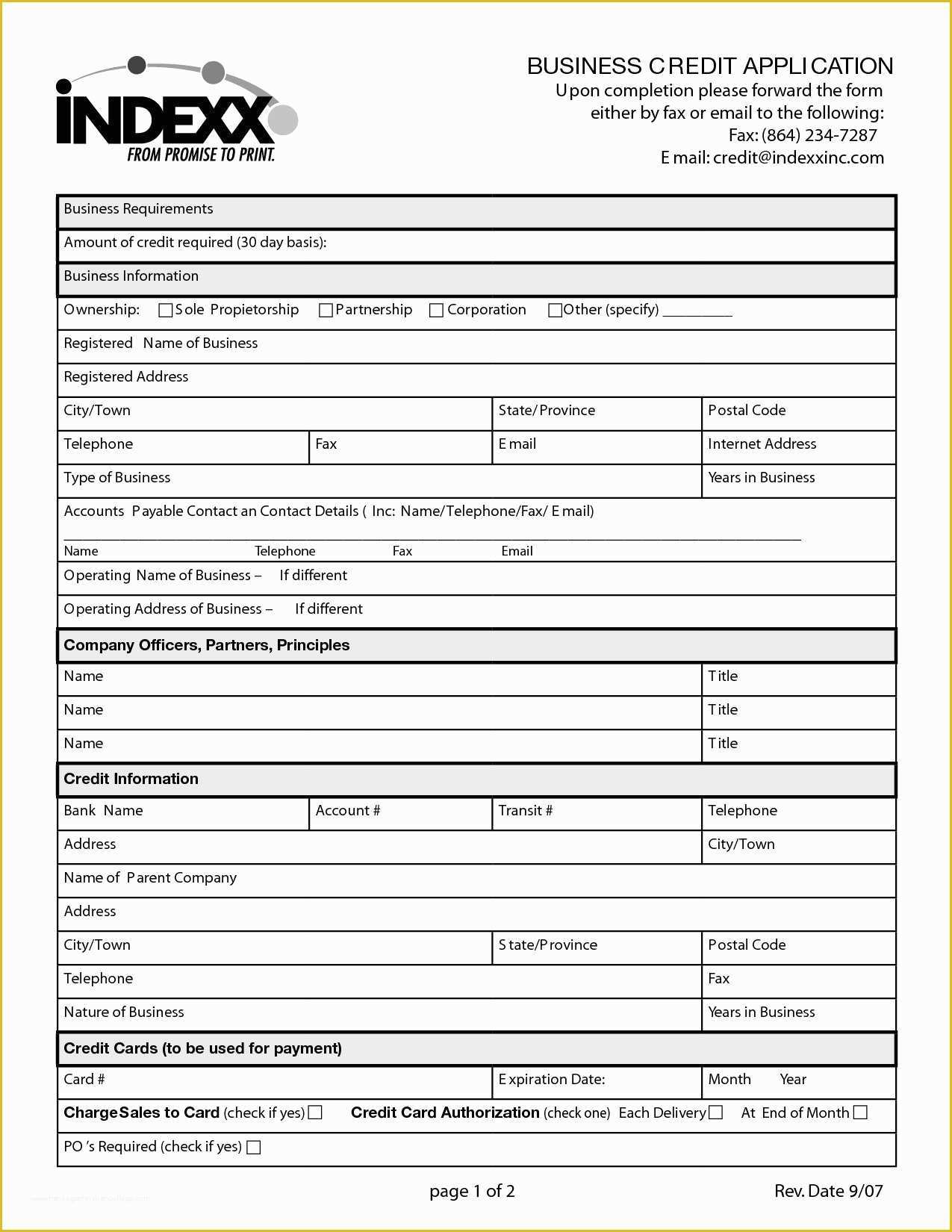Free Business Credit Application Template Of Business Credit Check form Template – Credit Reference