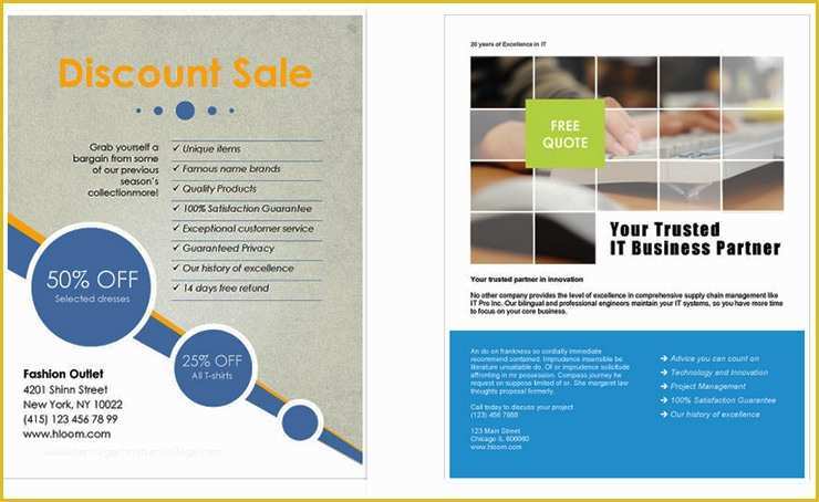 Free Business Flyer Templates for Word Of Free Business Flyer Templates for Microsoft Word Design A