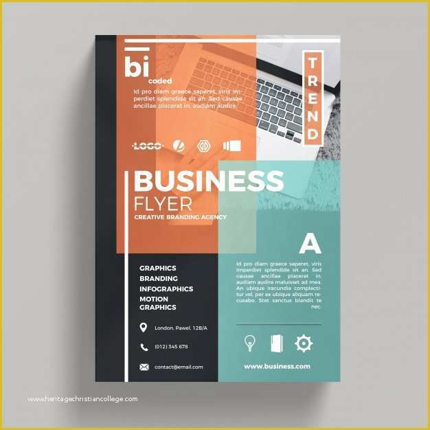 Free Business Flyer Templates Of Abstract Corporate Business Flyer Template Psd File