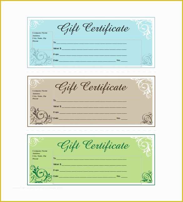 Free Business Gift Certificate Template with Logo Of 14 Business Gift Certificate Templates Free Sample