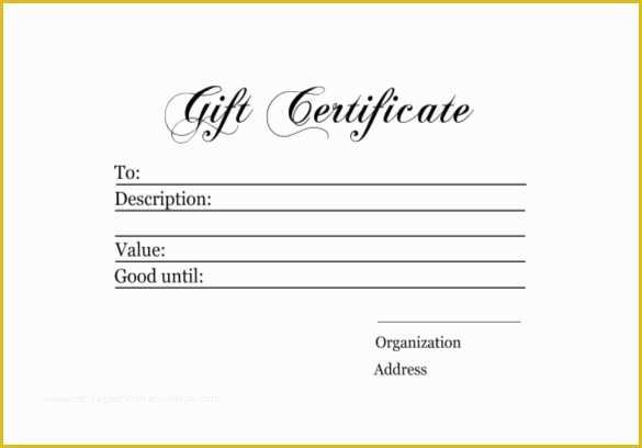 Free Business Gift Certificate Template with Logo Of 6 Homemade Gift Certificate Templates Doc Pdf
